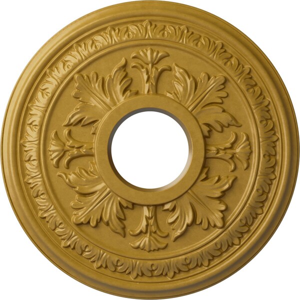 Ekena Millwork Baltimore Ceiling Medallion (Canopies up to 5 1/2"), 15 3/8"OD x 4 1/4"ID x 1 1/2"P, Iridescent Gold CM15BAIGS - main